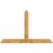 Ekena Millwork Portland Rough Sawn Timber Gable Bracket, Western Red Cedar, 84"W x 53"H x 6"D x 6"F, 15/12 Pitch GBW084X53X0606POR00RWR - alternate 1